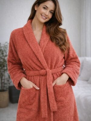 albornoz unisex coral