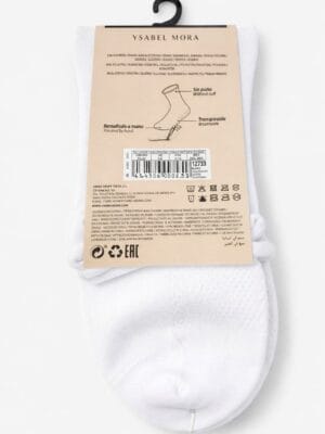 Calcetín Ysabel Mora sin puño transpirable 12733 blanco