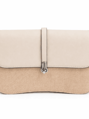 Bolso de hombro beige elegante