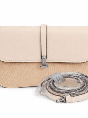Bolso de hombro beige elegante
