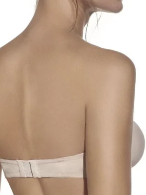 Sujetador sin tirantes Selene Joanna color tierra espalda