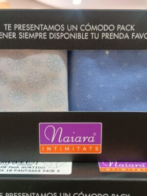 Braga niña Naiara 608 pack ahorro tonos azules